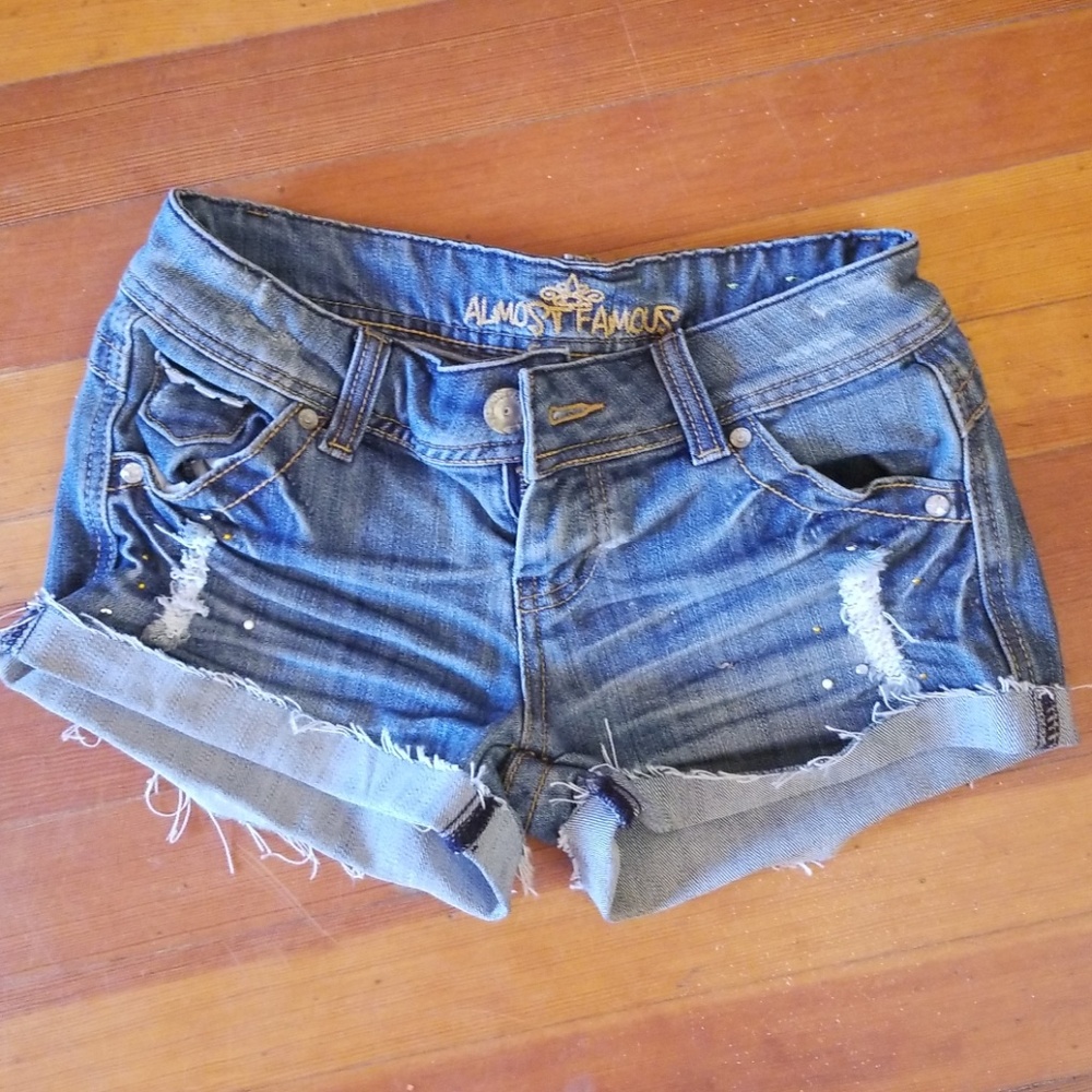 Embellished Jean shorts
